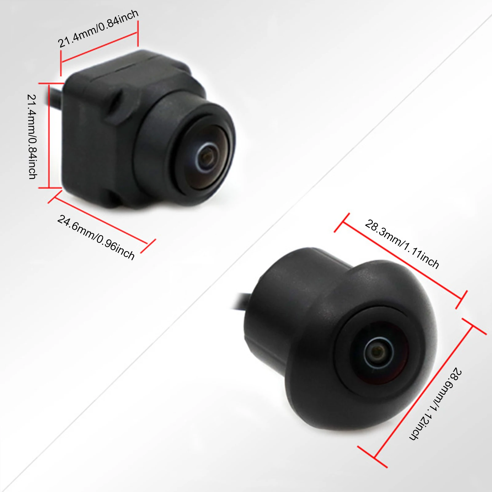 Rear Camera 360 Vehicle Camera Panoramic Surround View 1080P AHD Right+Left+Front+Rear View Camera System Android Auto Radio Night Vision