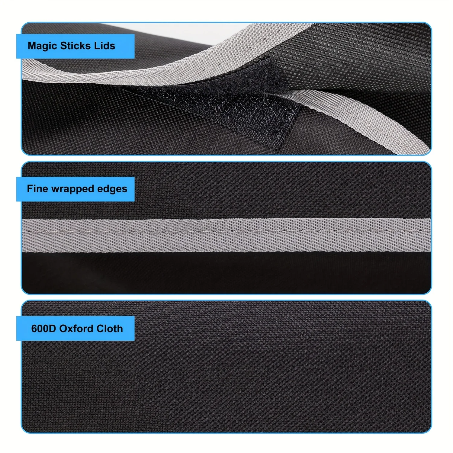 General-purpose car seat back pocket, extra large, made of 600D Oxford fabric, with large capacity and multiple pockets.