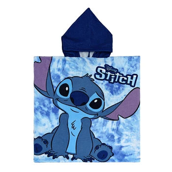 Asciugamano da spiaggia per bambini per ragazzi e ragazze Unicorno Stitch Asciugamano da bagno con cappuccio Avvolgere 0-8 anni Accappatoio per animali da bambino Cartoon Minnie Mantello di Topolino 1