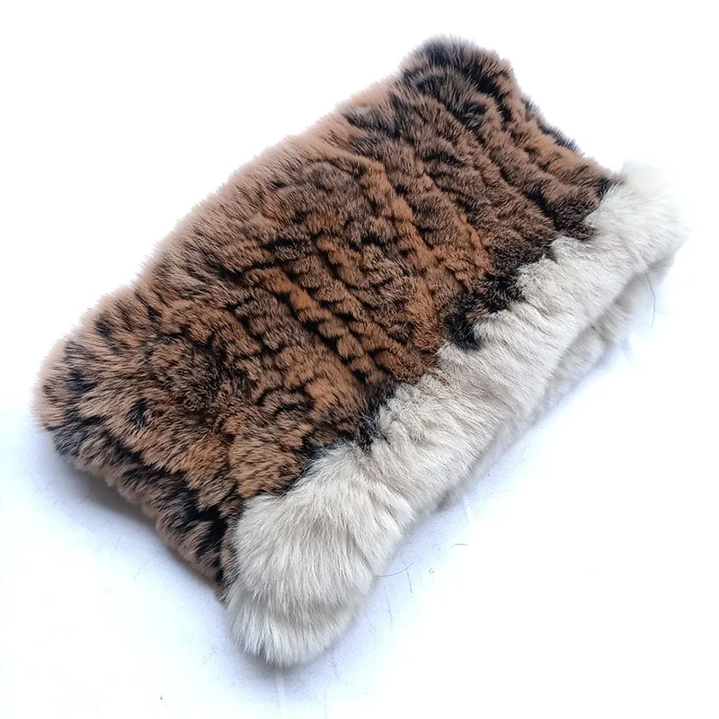 2023 Winter Warm Lady 100% Natural Fur Ball Muffler Fashion Knit Rex Rabbit  Fur Scarves Russia Women Real Rex Rabbit Fur Scarf - AliExpress