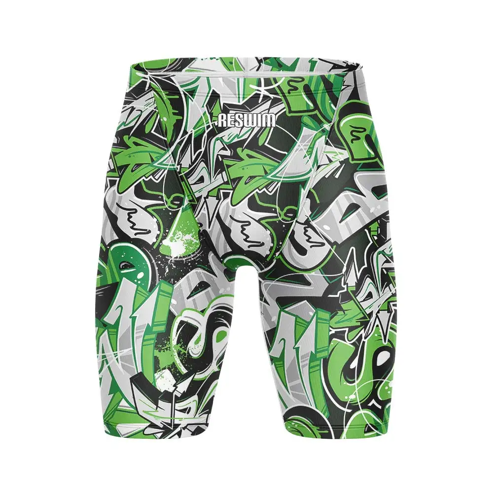 Men's Swimming Trunks Professional Athletic Swim Jammers Swimwear Man Swimsuit Durable Training Swimming GYM Surf Shorts Trunks