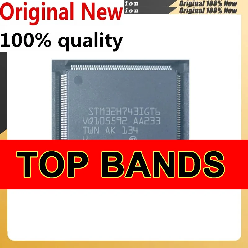 

Новый оригинальный 1-5 шт./лот STM32H743IGT6 STM32H743I M3243IGT6 LQFP-176 MStock новый оригинальный чипсет IC