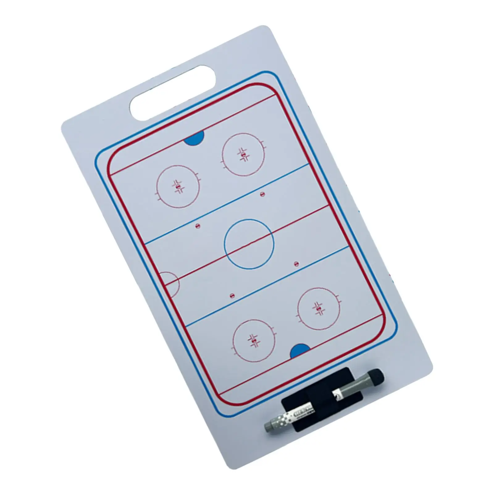 Hockey Coaching Boards Practice Board Football Teaching Assistant Game with Marker Pen Soccer Coaches Strategy Tactic Clipboard