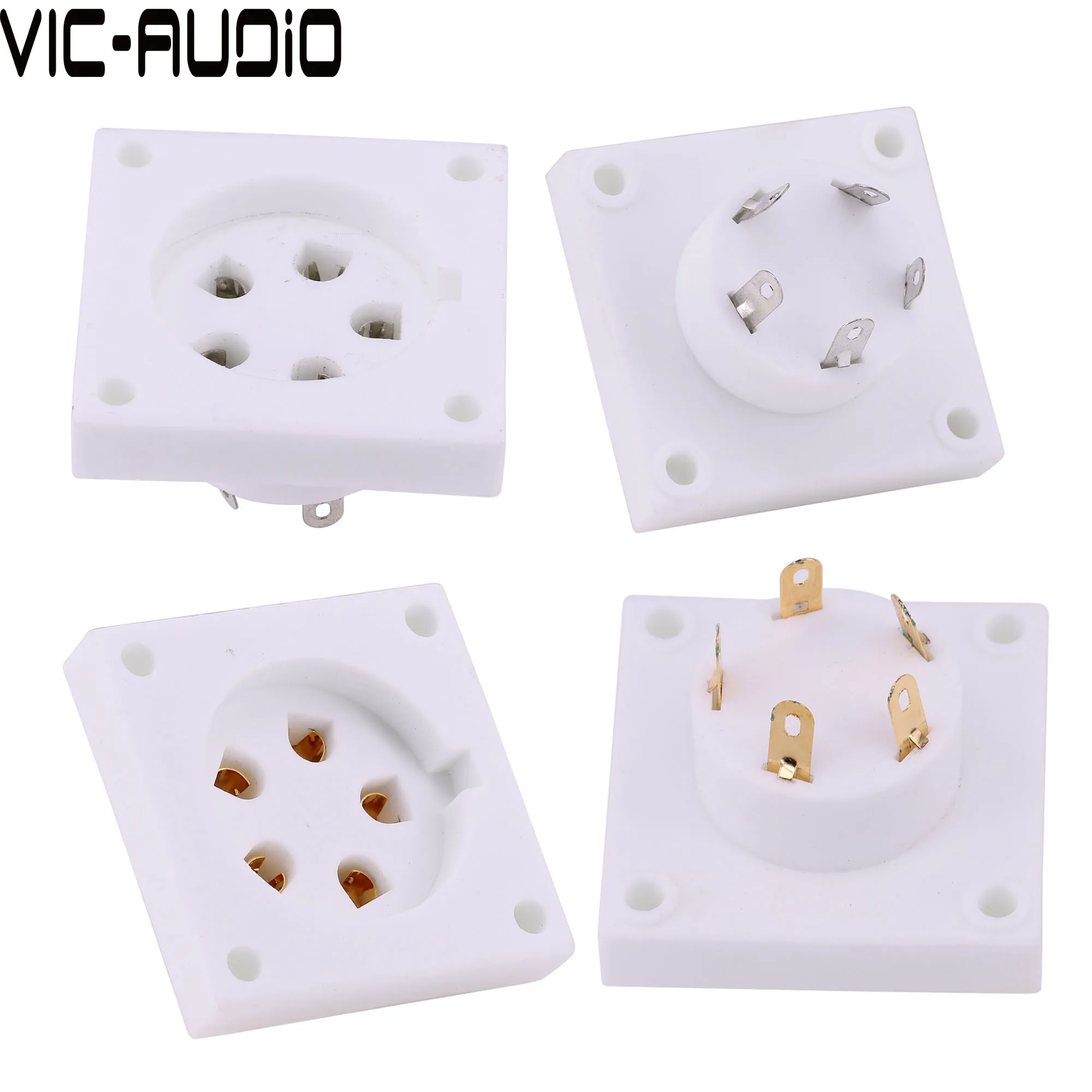 

5Pins Ceramic Tube Socket TUS-P5 For Aa Ba Cd Da Vacuum Tube Amplifier Vintage Hifi Audio DIY
