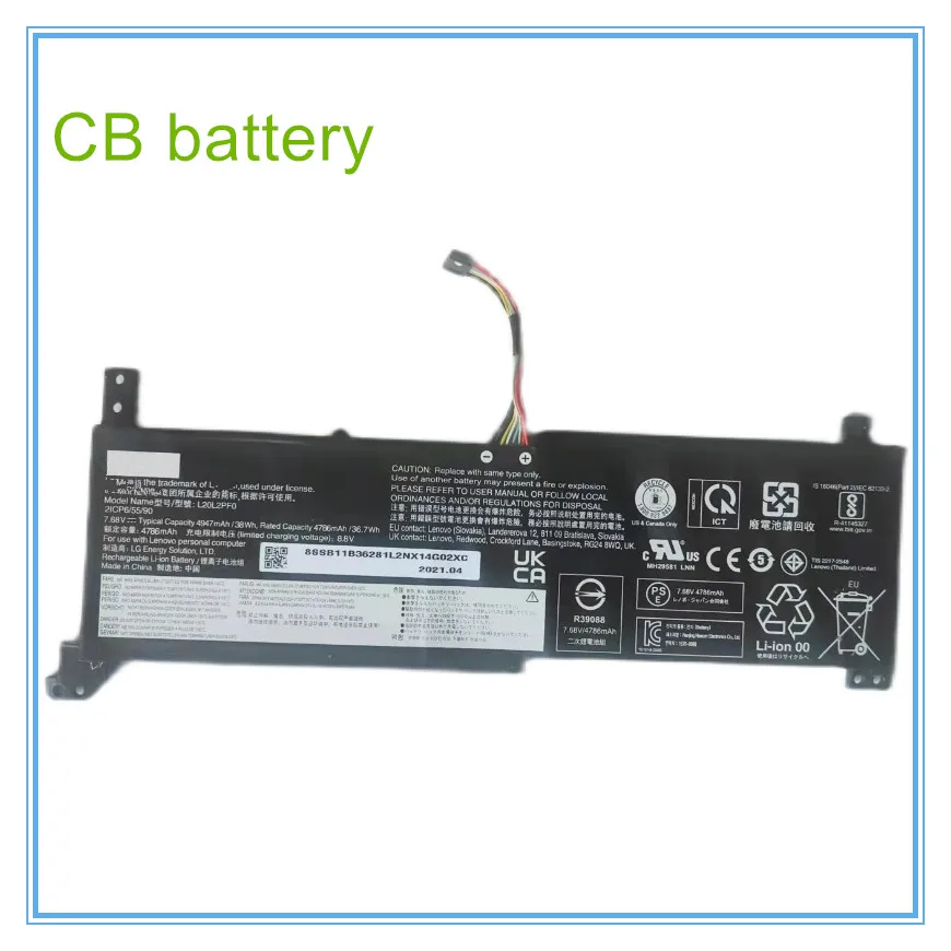 

L20L2PF0 L20C2PF0 L20M2PF0 L20L3PF0 L20C3PF0 L20M3PF0 Battery For 3-14ALC6 Gen 6 V14 V15 V17 G2 ITL