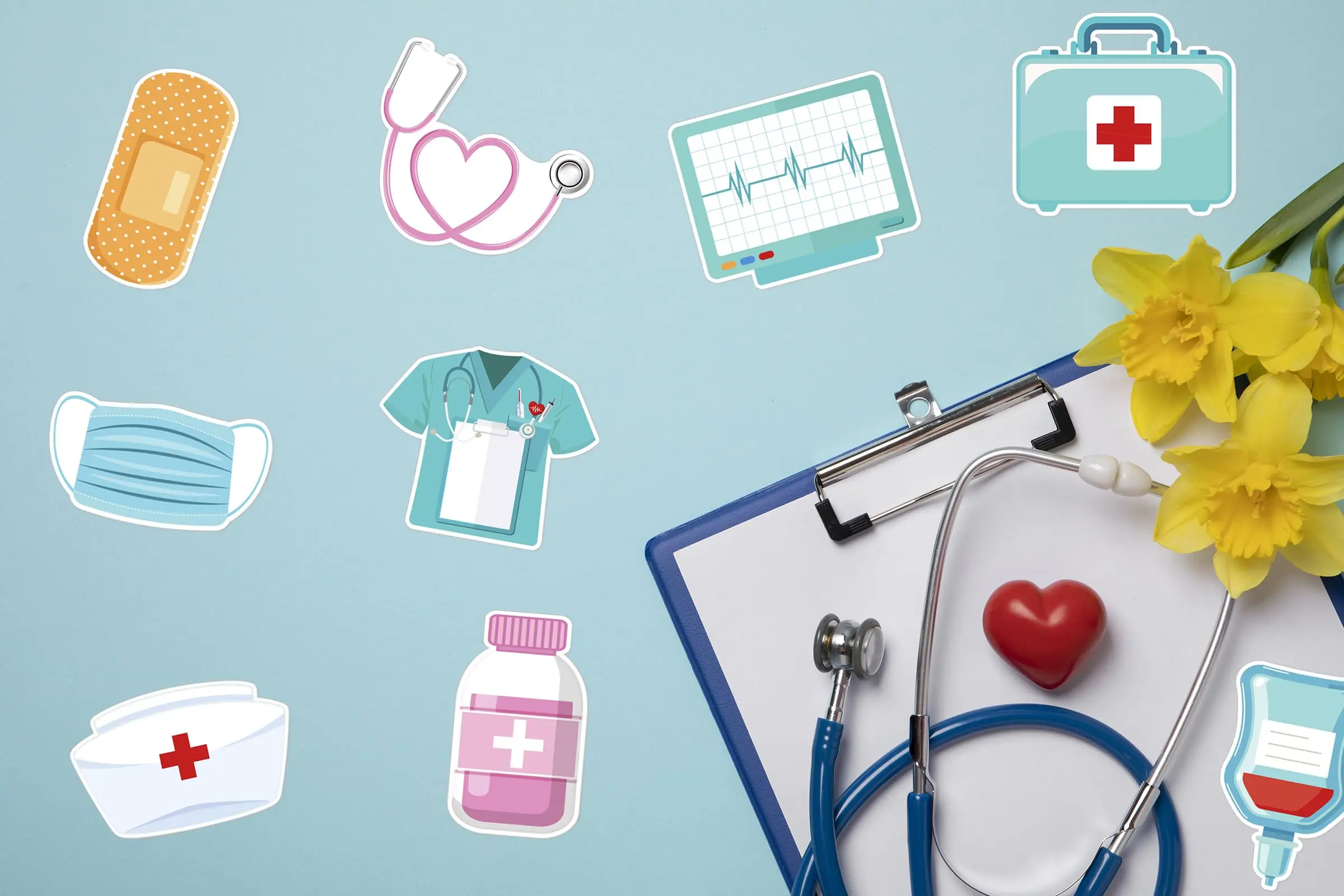 Sabary - 12 Notas Adhesivas De Regalo De Enfermera, Notas Adhesivas Temáticas Médicas, Nota De Enfermería, Regalo De Enfermería, Artículos Esenciales Para Estudiantes, Diversión Para Hospitales