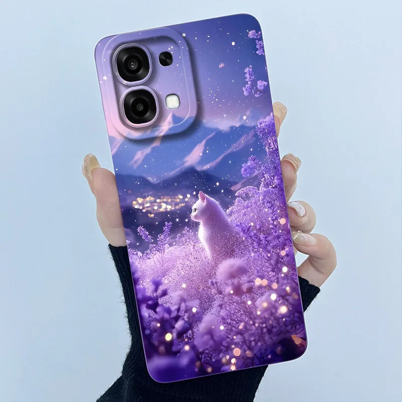 Floral Oil Painting Silicone Shockproof Phone Case - Fashion Simplicity Design