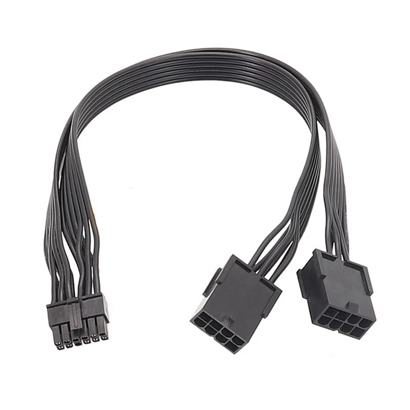 1 Pz Dual Pcie 8 Pin Femmina A Mini 12 Pin Maschio Gpu Cavo Adattatore Cavo Nero Per Geforce Rtx3080 Rtx3090 Gpu