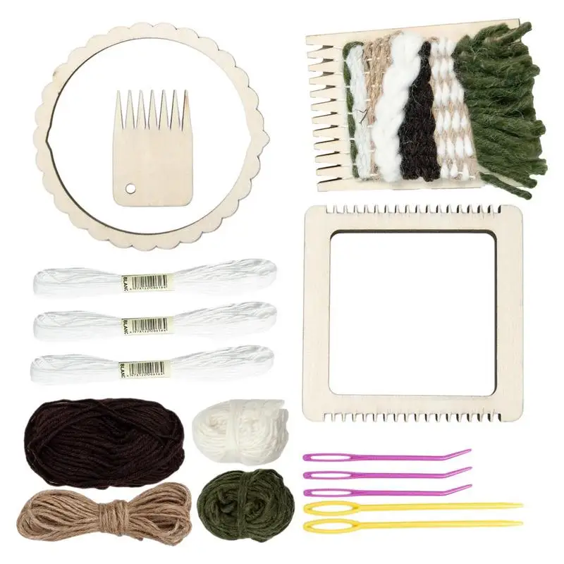 

Multi-Craft Weaving Loomss Tapestry Loomss Wooden Weaving Loomss Mini Maker Weaving Loomss Kit DIY Hand-Knitting Weaving Machine