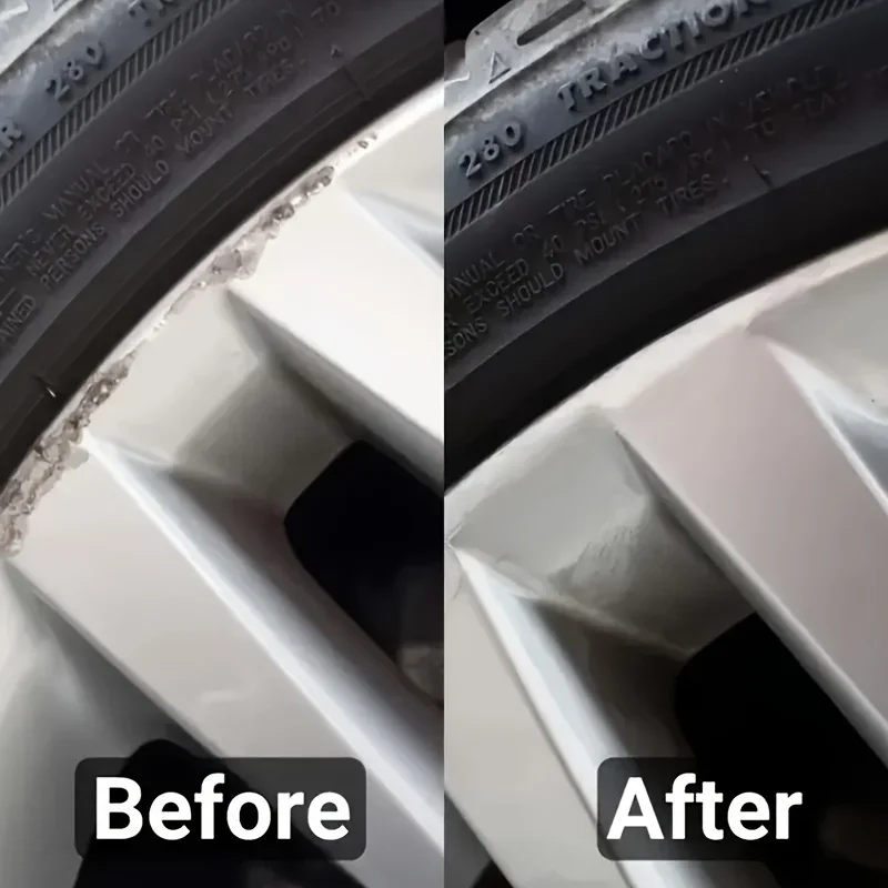 Professional wheel hub Scratch Repairpaste -Easily sand aluminum and steelrings