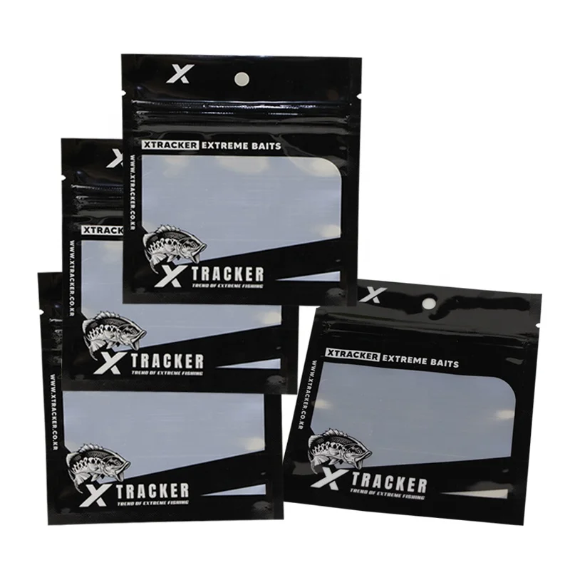 맞춤형 인쇄 적층 소형 봉지 낚시 후크 지깅 루어 가방, 지퍼 잠금 낚시 지그 포장, 2025