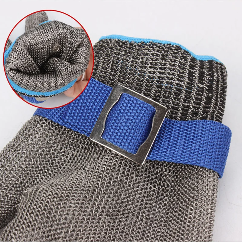 Cut Resistant Stainless Steel Gloves Working Safety Iron Gloves Metal Mesh Anti Cutting Protection Work Glove For Butcher Worker 6