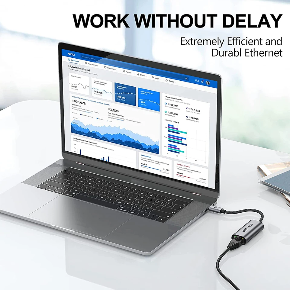 High-Speed USB-C to Ethernet Network Adapter