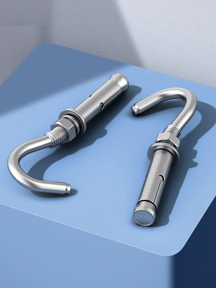 304 Stainless Steel Expansion Hooks Concrete Wall Closed Spring Opening Cup Anchor Bolt