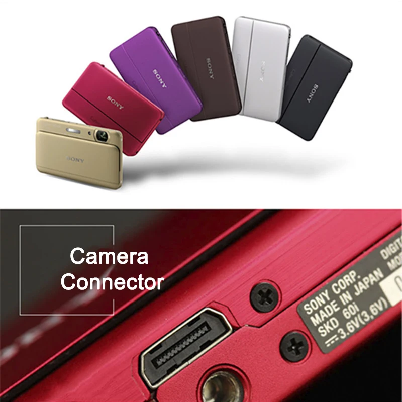DSC-W570 DSC-W580 DSC-WX9 WX10 WX30 T99 T110 W350 DSC-TX66 TX55 TX20-T99 T100D HX100V HX7V 카메라용 VMC-MD3 USB 케이블