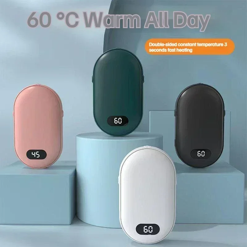 New Hand Warmer Power Bank 2in1 USB Rechargeable Winter Mini Hand Warmer Electric Heater Pocket high-capacity Winter Gift