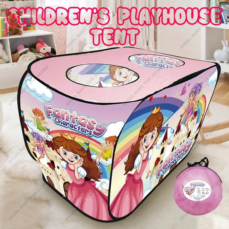 

Infant Toddler Folding Tents Portable Castle Pop Up Foldable Play Tent Playhouse for Kids Ocean Ball Pool Game House Toys Gift