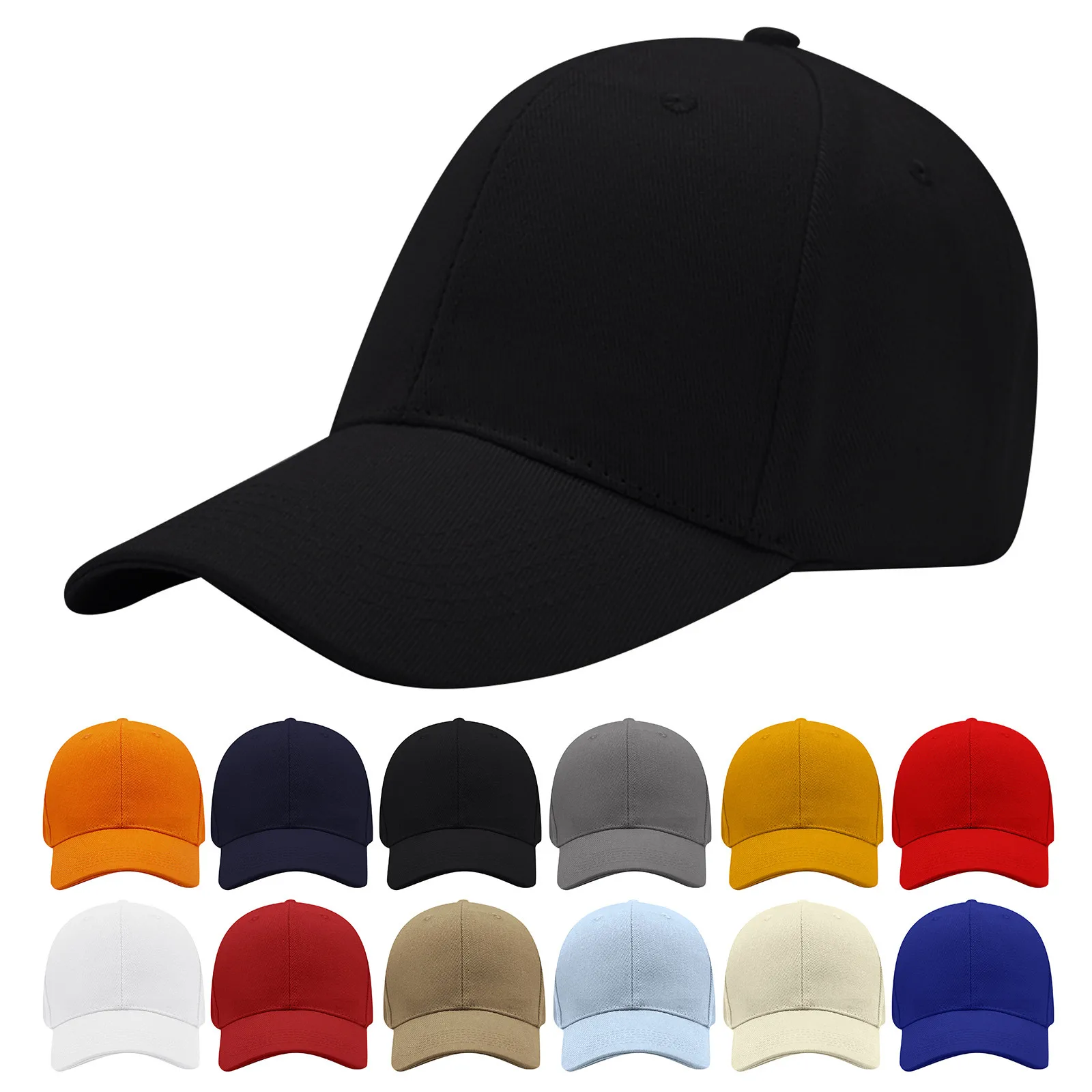 

Men Women Multiple Colour Peaked Cap Solid Color Adjustable Baseball Cap Hip Hop Unisex Spring Summer Dad Hat Shade Sport Sunhat