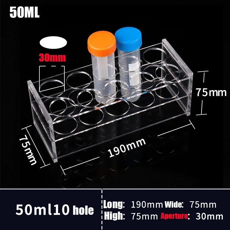 0.2ML/0.5ML/1.5ML/2ML/10ML/15ML/50ML Test Tube Rack Holder 40/40/24/24/18/10 Hole Laboratory School Equipment Supplies