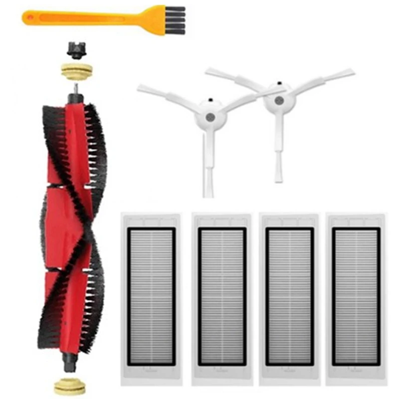 

Запчасти для пылесоса Xiaomi Roborock S50, S51, S55, S6, S60, моющийся фильтр НЕРА, основная щетка, боковая щетка