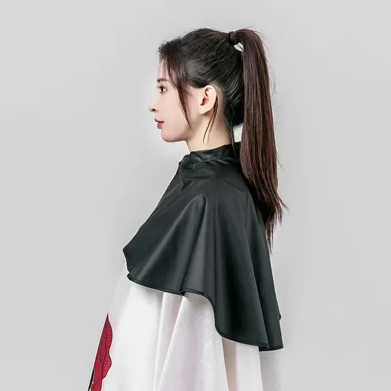 Hair Dye Tools Short Square Black Waterproof Hairdressing Salon Barber Hair Cutting Cape Cloth Wrap Hairdressing Cape Barber 3