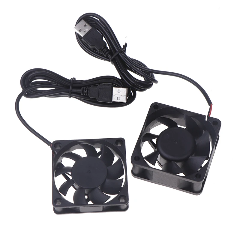 Cooling Fan Gaming Cooling Fan 1PC PC Computer Case Cooler 60mm USB Fan 5V Brushless Cooling Fans For Raspberry Radiator Ventilation Oil Bearing