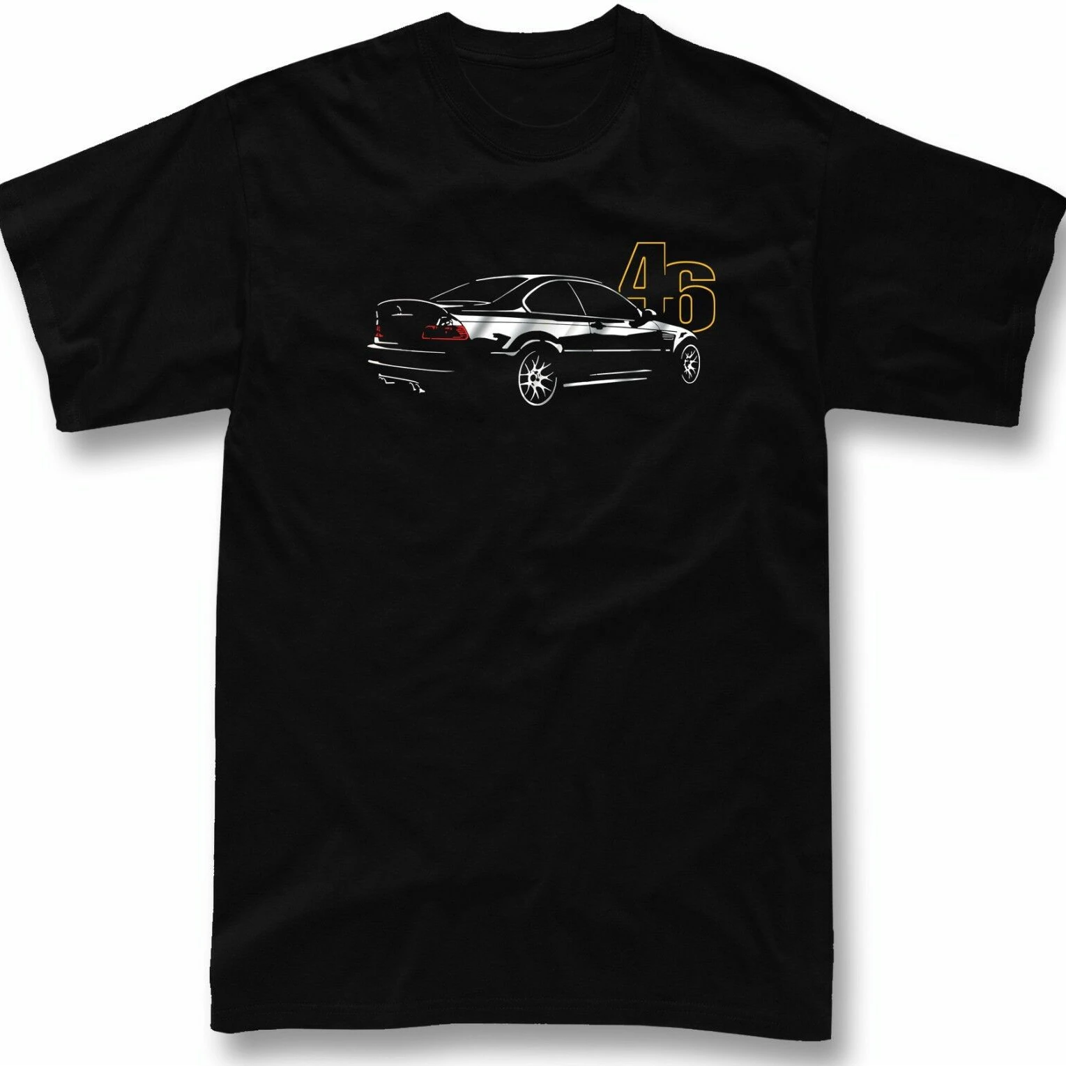 

E46 M3 Csl Silver Print for Fans Gift T-Shirt. Summer Cotton Short Sleeve O-Neck Men's T Shirt New S-3XL