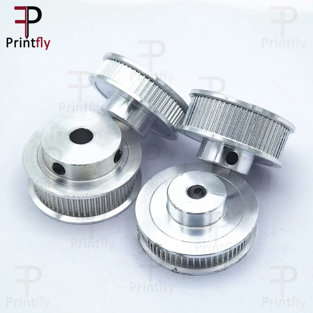 Printfly 2GT 60 치아 2GT 타이밍 풀리 보어 5/6/6.35/8/10/12/14/15mm GT2 오픈 타이밍 벨트 폭 6mm/10/15mm 3D 프린터