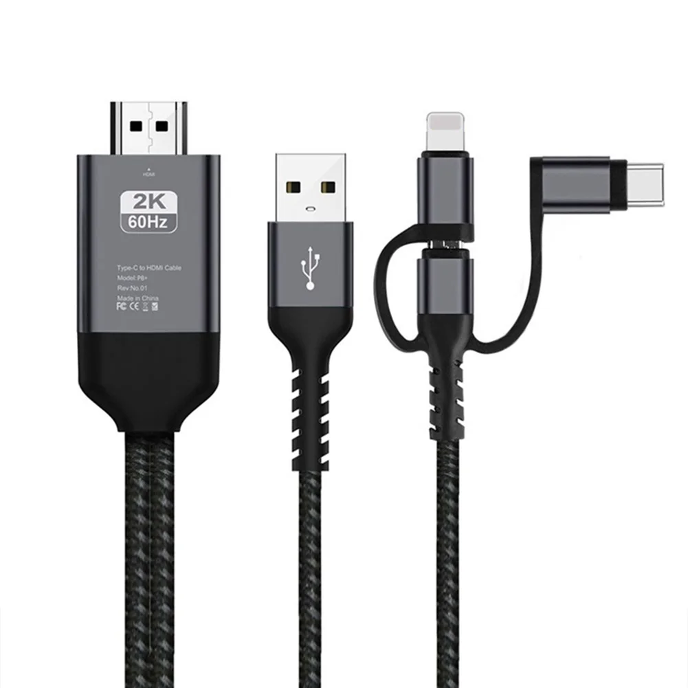 Hdmi-совместимый кабель Lightning Type-C к MHL кабель адаптер Micro USB