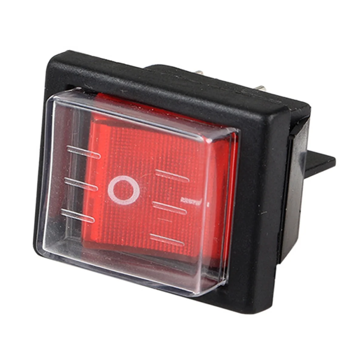 SAF 1PC 36X29Mm SPST 4 Pin Waterproof Boat Rocker Switch for Industrial Vacuum Cleaners with Waterproof Cover