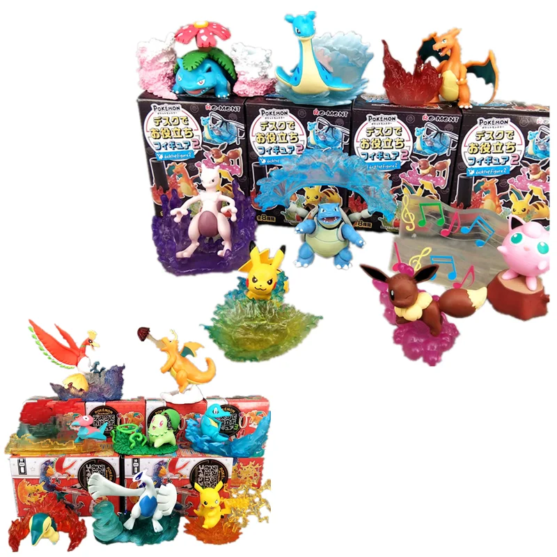 8 Styles Pokemon Pikachu Mini Toy Figures Special Effects Version 8cm Pvc Anime Character Car Desktop Doll Kids Gift Aliexpress