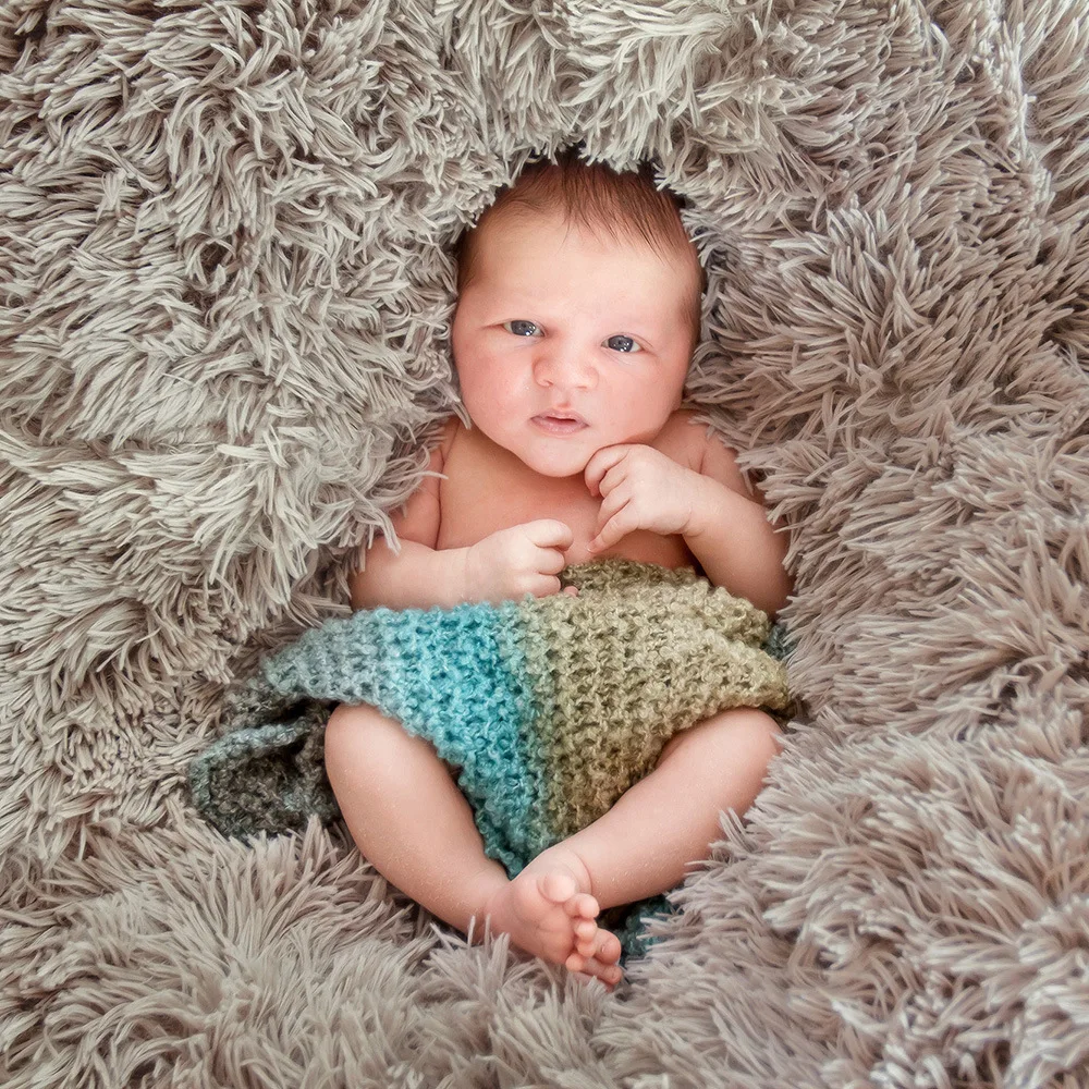Newborn Photography Props Cushion Faux Fur Fabric Photography Props Newborn Photographic Backdrops Newborn Blanket