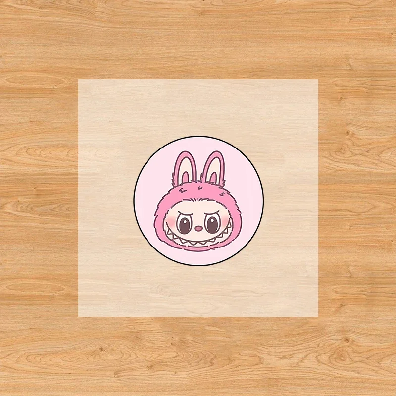 thumbnail image 1 of POP MART Labubu Iron on Sticker Cute Cartoon Heat Transfer Stickers Clothing Decals Kids Diy T-shirt Backpack Decoration Gifts, 1 of 5