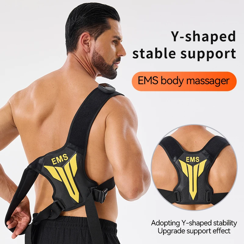 Stimolatore muscolare elettrico EMS massaggiatore per schiena e spalle - immagine 2