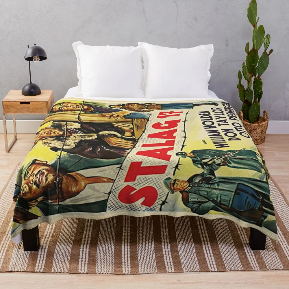 

Stalag 17 Throw Blanket For Sofa Bed linens Travel Blanket Flannel Fabric
