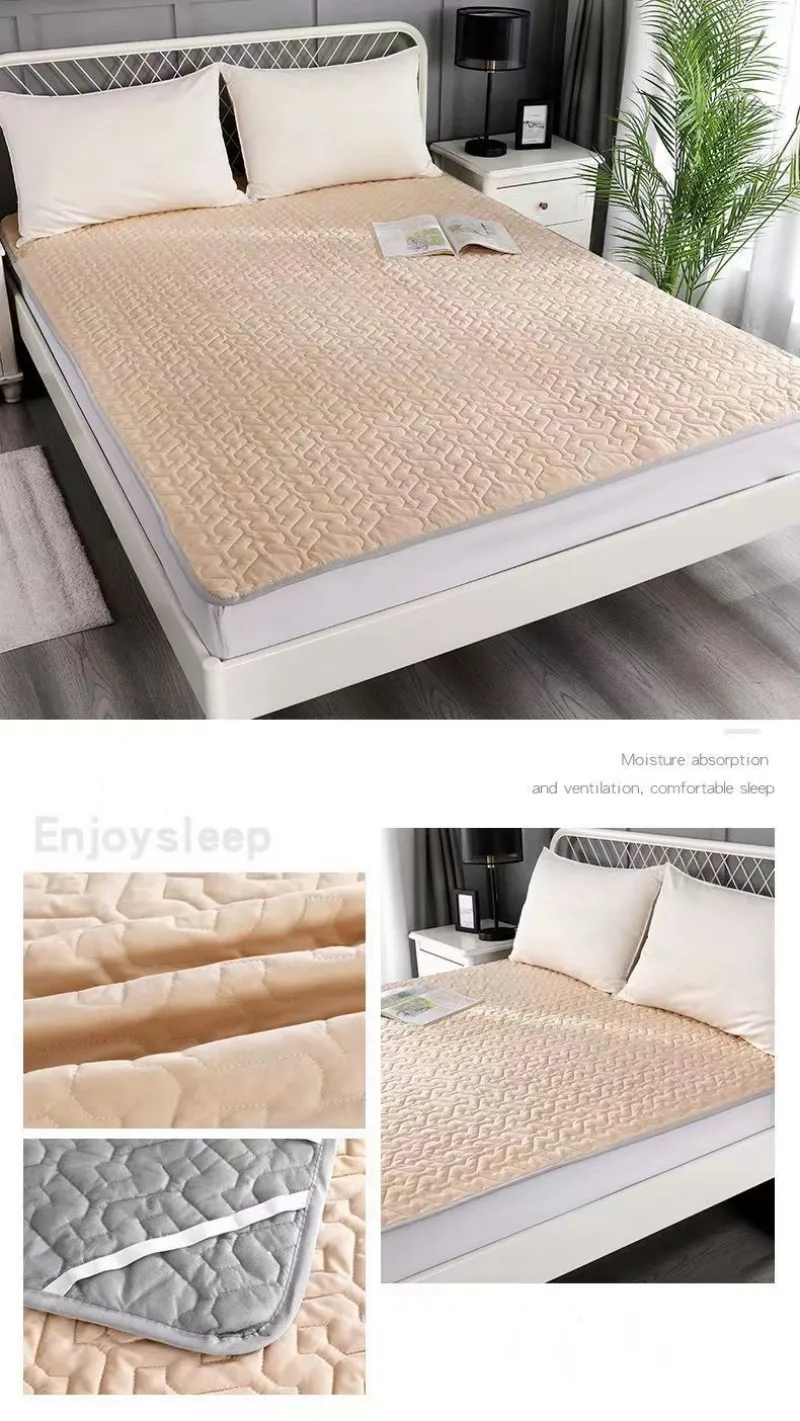 Description Picture 4 of itemQuilted Breathable Bed Mattresses Comfortable Antibacterial Cushion Mattress Soft Quilt Mats Protective Pad Student Dormitory