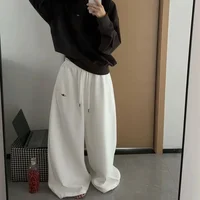 American Retro Hip-Hop Oversized Woman Black Casual Sweatpants Korean Streetwear Loose Jogging Pants High Waist Wide-Leg Pants - Image 5