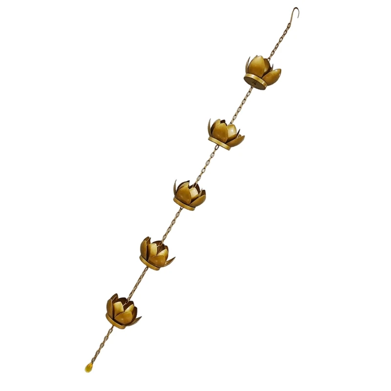 Rain Chain for Gutters Functional Replacement for Downspout Metal Rainwater