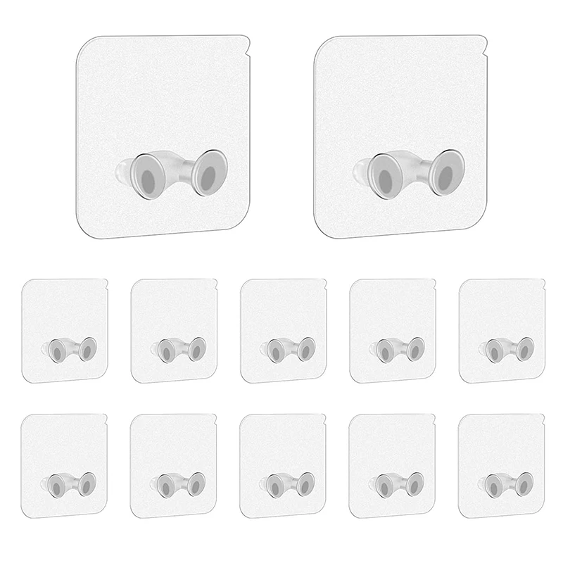 51020pcsAdhesiveHooksSpaceSaverRackWallHangerShowerHeavy