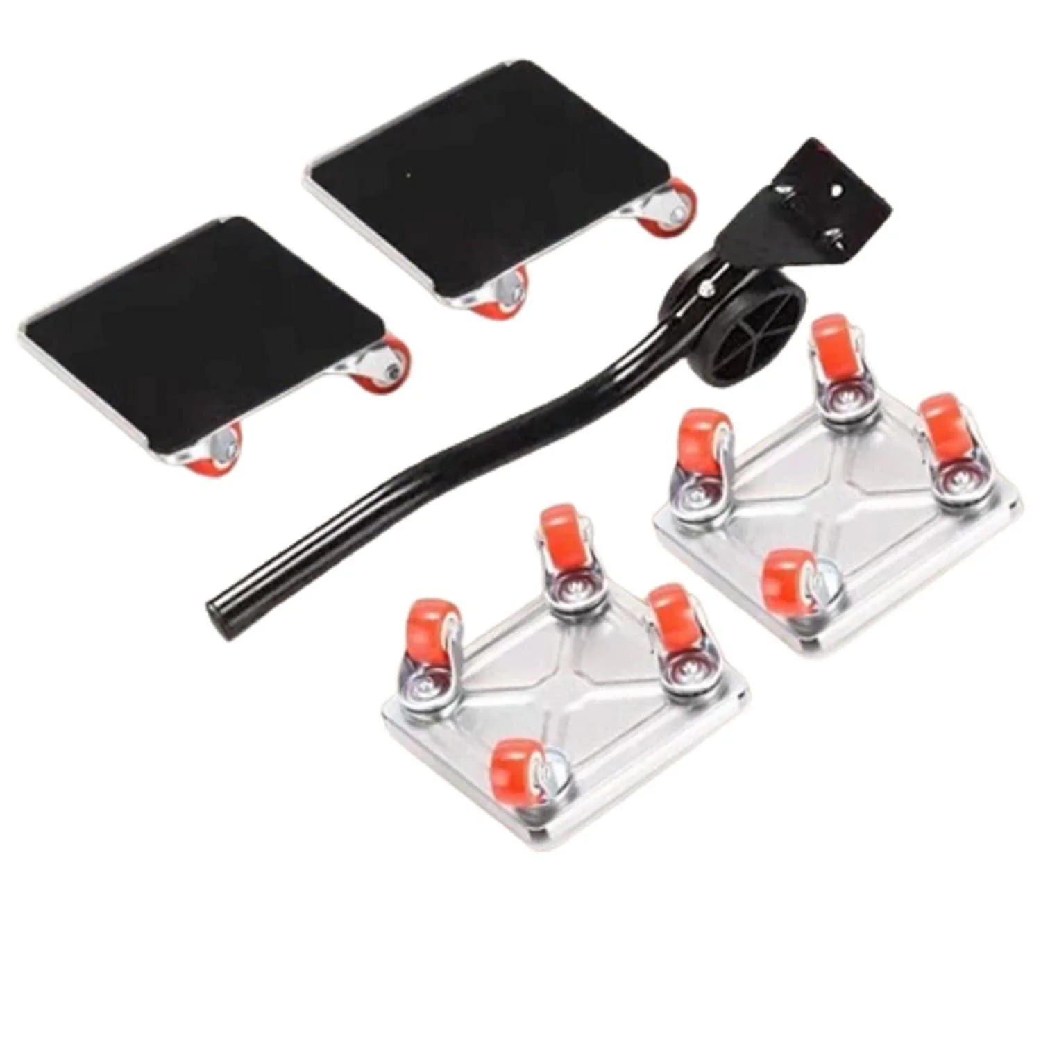 Furniture Lift Set & Furniture Mover Tool 360°Rotation Rubber Wheels for Moving Sofa Cabinet Refrigerator 2 Pairs Anti Slip Pad