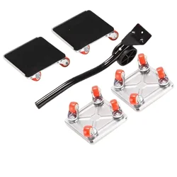 Furniture Lift Set & Furniture Mover Tool 360°Rotation Rubber Wheels for Moving Sofa Cabinet Refrigerator 2 Pairs Anti Slip Pad