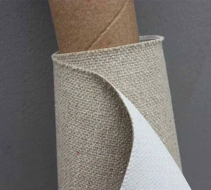 98cm *5m roll corrosion resistance linen blend primed canvas roll
