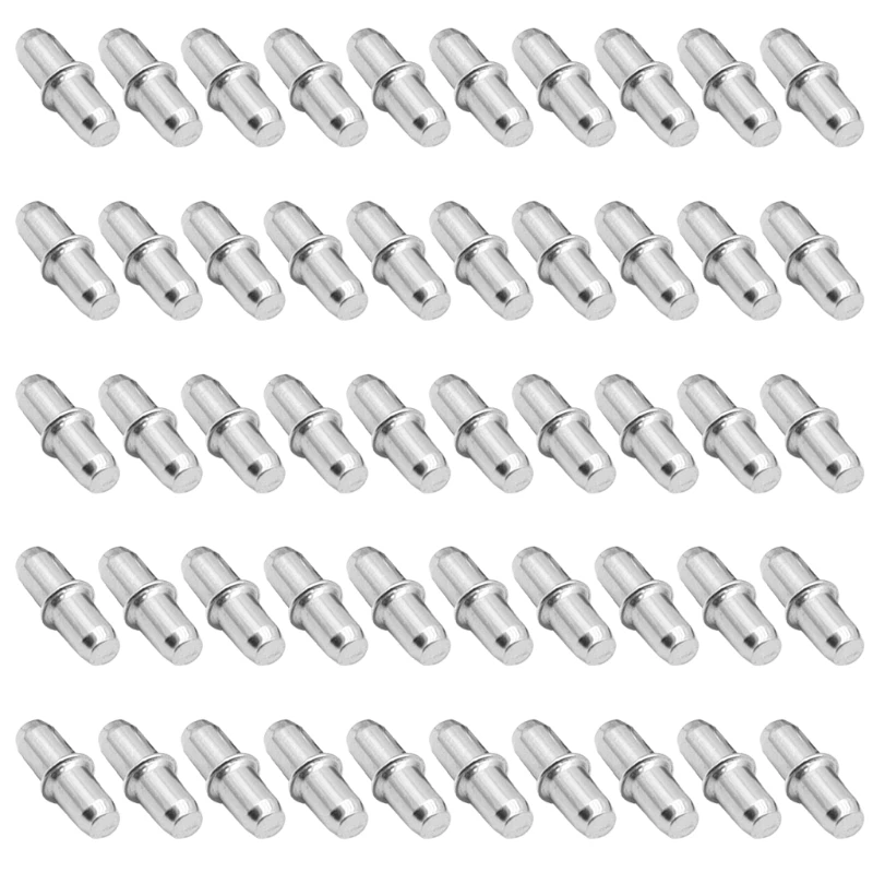 

50 Pcs I Shape Shelf Pins Pegs Support Pins for Door Cupboard Furniture Block