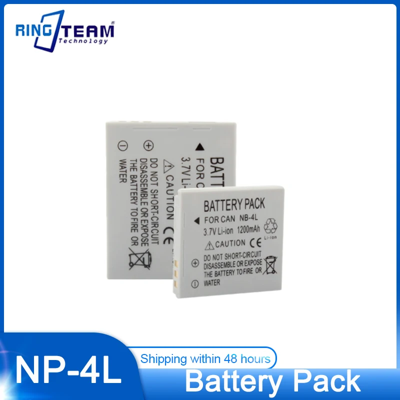 Batteria Della Fotocamera Nb-4L Nb4L Per Canon Ixus 220 Hs Digital 100 Is 120 Tx1 Power Shot Sd200