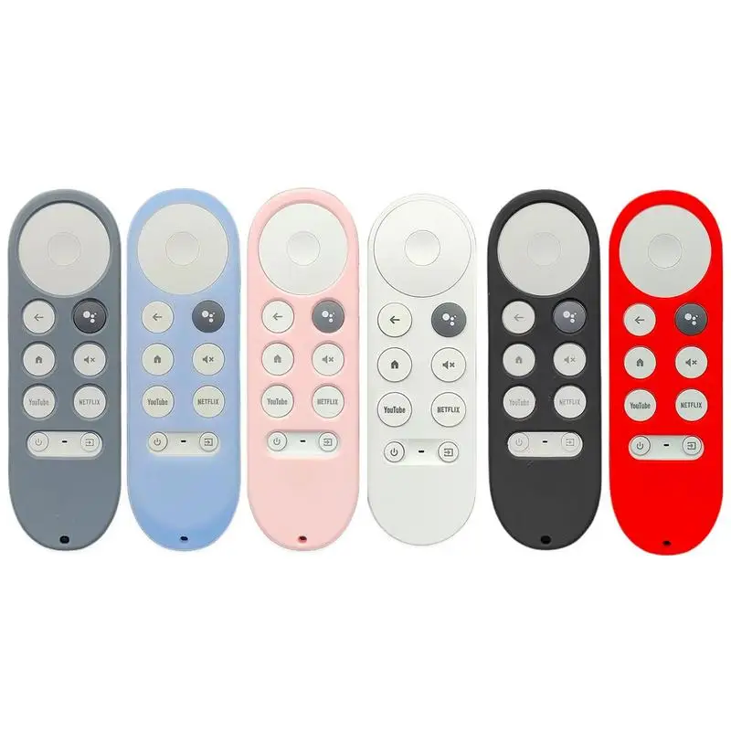 Non-slip Soft Silicone Case Chromecasts Remote Control Protective Cover Shell Google Tv Luminous Voice Remote Control silicone remote case silicone remote cover silicone remote sleeve remote controller cover silicone case protector