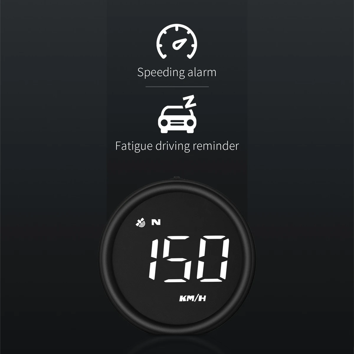 HUD G1 Gps Speedometer Gauge Digital LCD On-board Computer Car GPS Heads up Display Compass Inclinometro Projector For All Cars — view 3