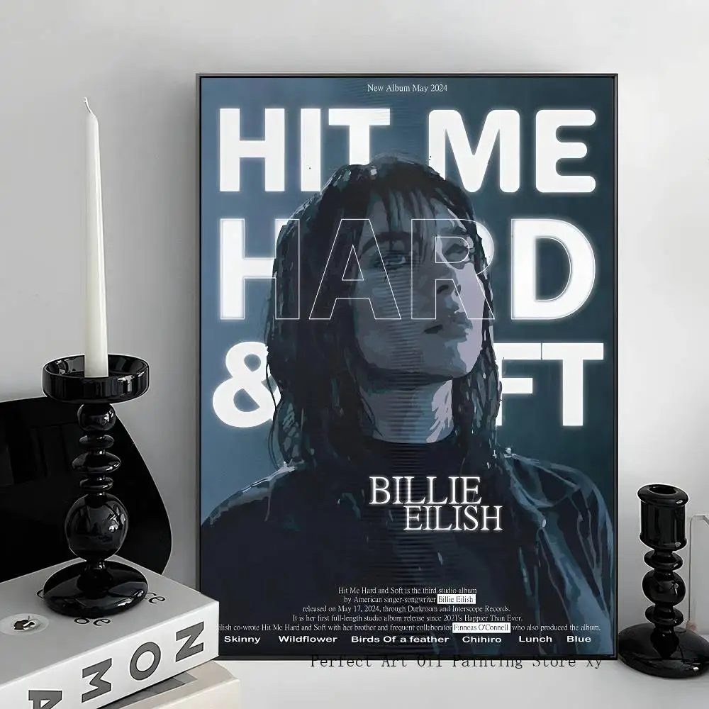 Billie Eilish Music Album Art Poster - Wall Decor for Living Room, Bedroom, Cafe