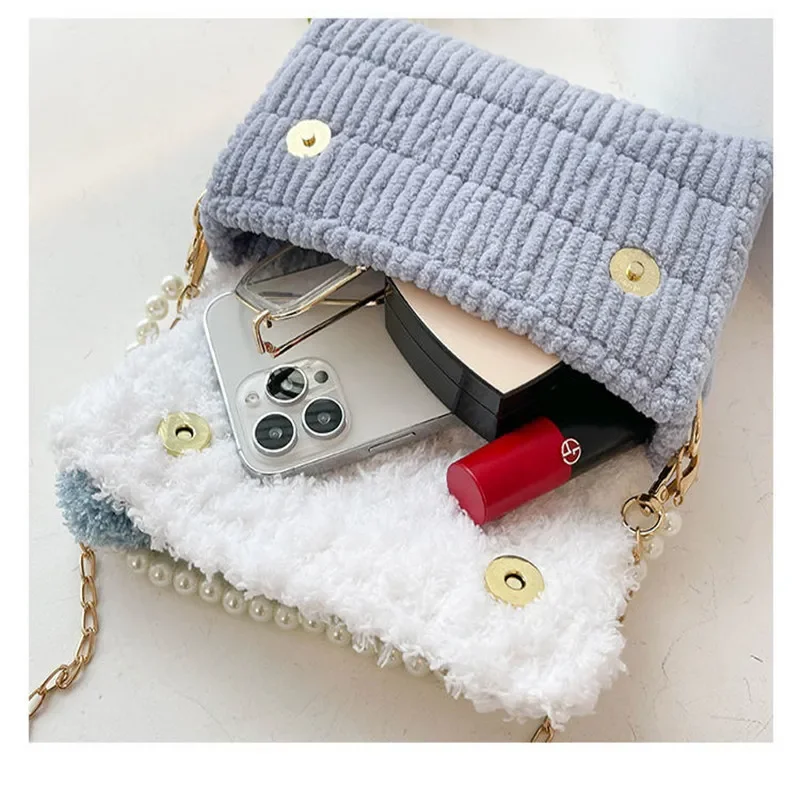 Handcraft Bag Making Materials Kit Weaving Bag Handbag Sewing Accessories HandBag Yarn Knit and Crochet Projects Gift Girl