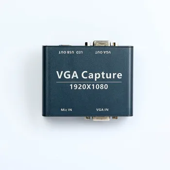 VGA 호환 안드로이드, 윈도우, 리눅스 시스템 VGA to USB 캡처, 1080P 오디오 및 비디오 캡처 VGA 입력 및 USB 출력