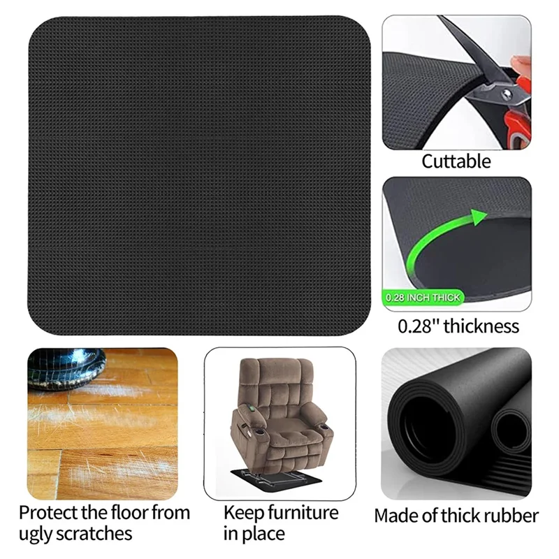 Juego De 2 Almohadillas Antideslizantes Para Muebles Para Proteger